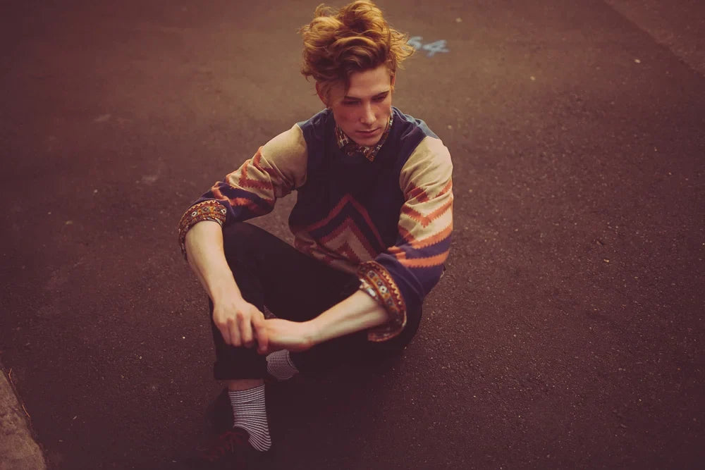 Golden light portrait of male model Joshua Maxwell, photo 1