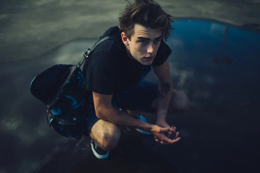 Portrait of male model Jackson shot on Canon, photo 1