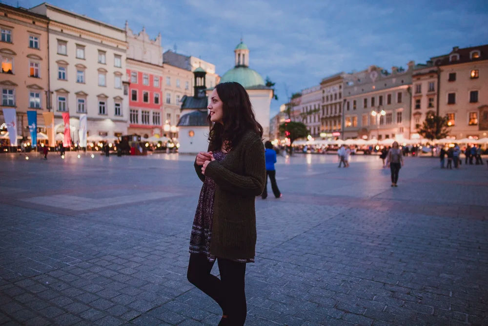 Dusk travel photo from Krakow's Main Square, photo 1