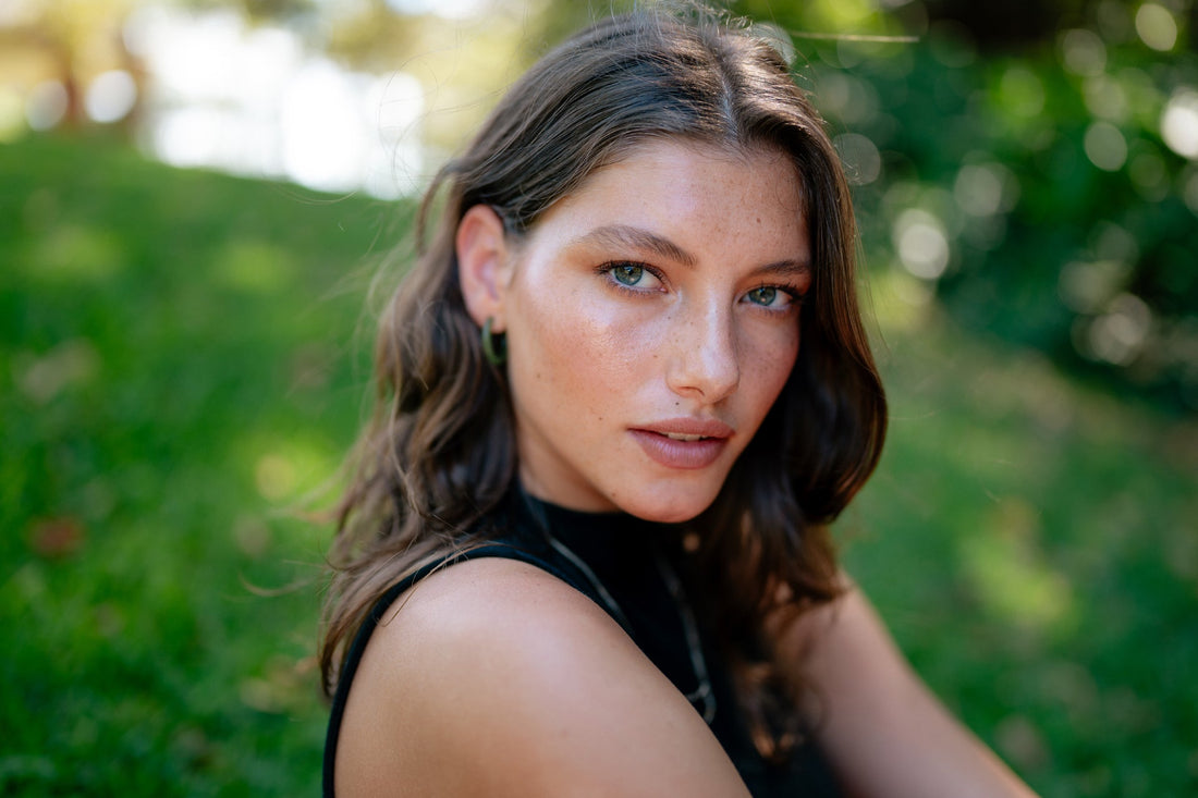 Portrait edited with the Meadow natural Lightroom preset by Julia Trotti