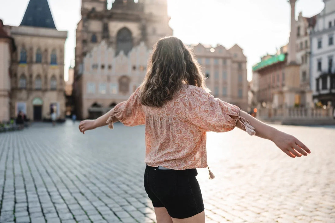 Sunrise photo of Prague Old Town Square shot on a 35mm lens, photo 1