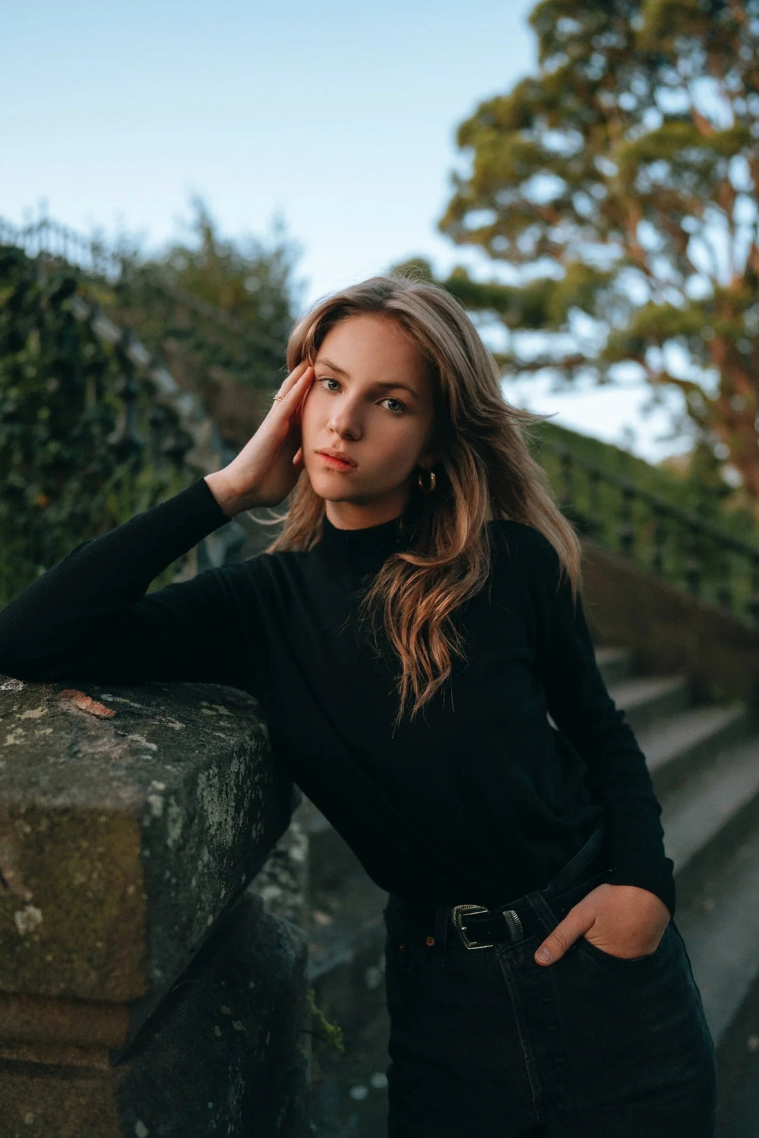 Blue hour portrait shot on the Sony A7R4 with the Sony FE 24mm f1.4 GM, photo 1