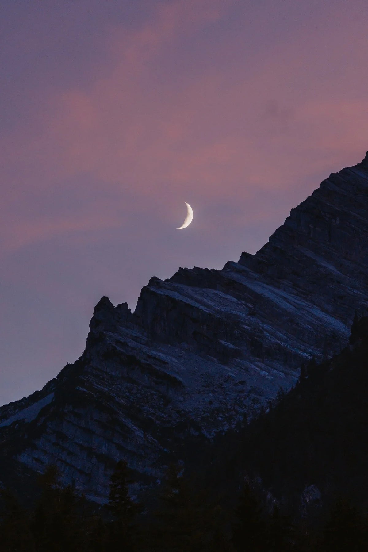 Crescent moon photo taken in Purgg, Austria, photo 1
