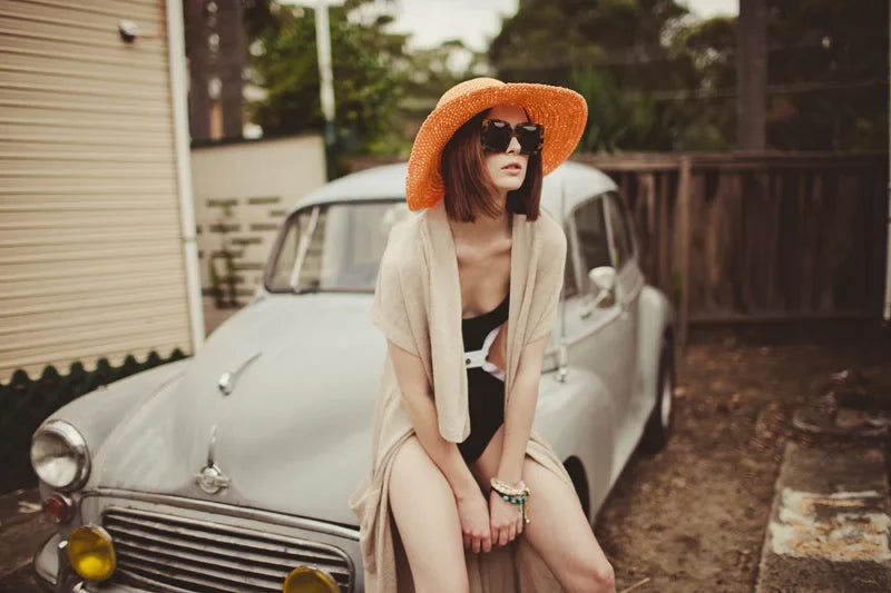 Editorial portrait of Tara at a caravan park, photo 1