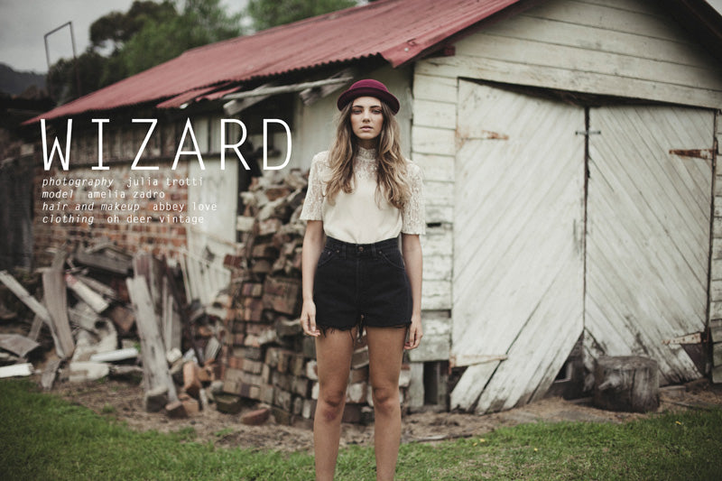 Vintage lookbook photo of Amelia Zadro for Oh Deer Vintage, photo 1