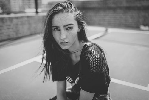 Black and white Paris Lightroom preset example 1